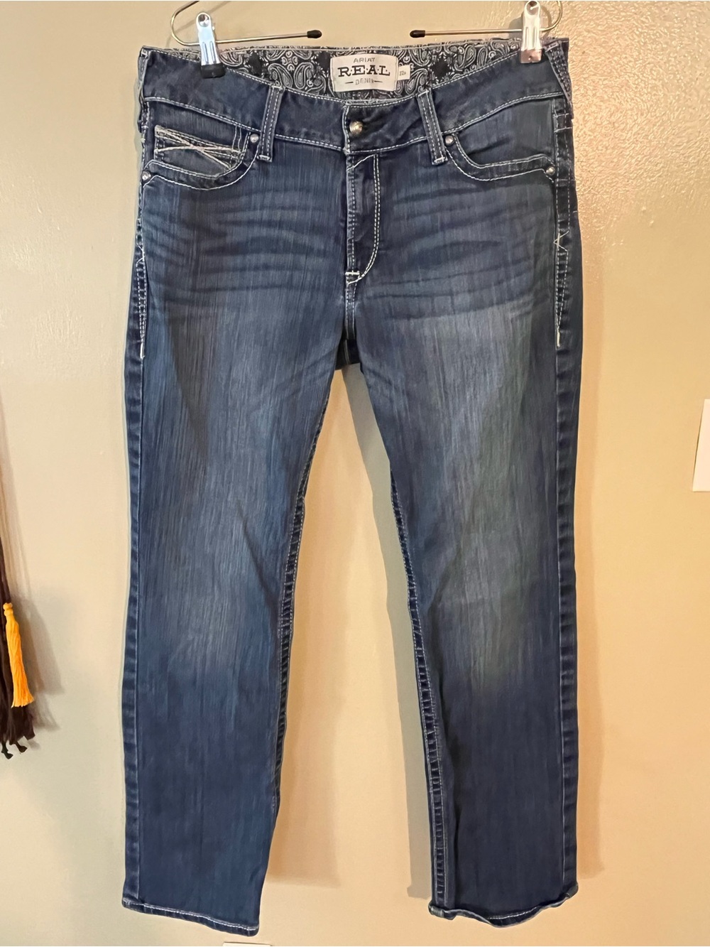 Ariat Western Women’s Blue Straight-Leg Jeans Size 32R